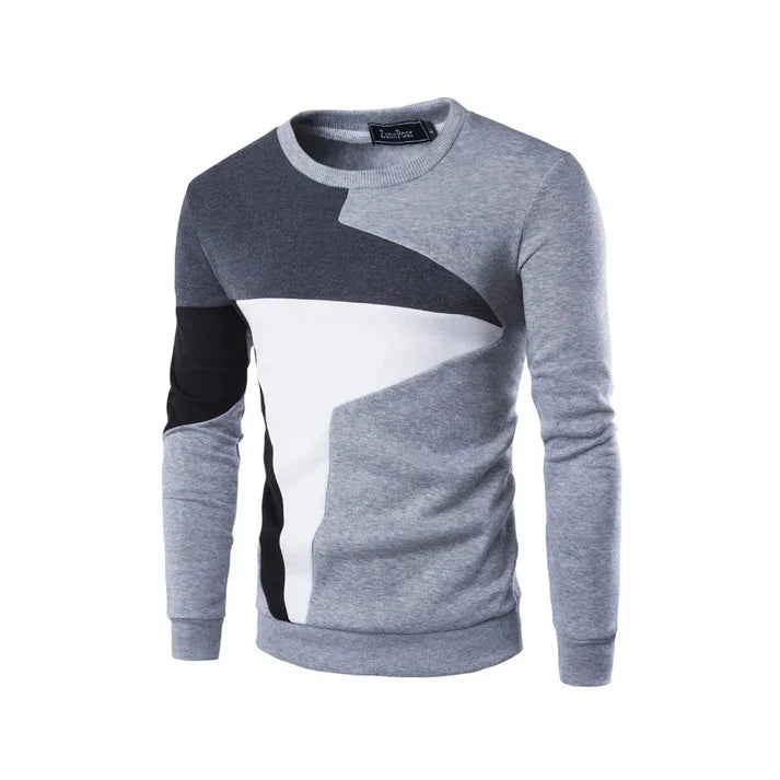 Men's sweater with round neck